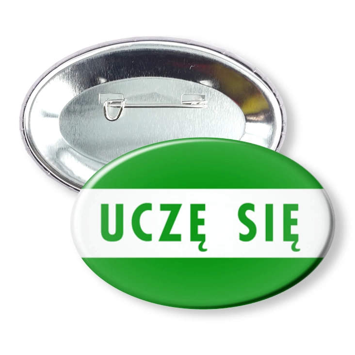przypinka elipsaUczę się owal