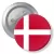 Przypinka z agrafką Flaga Dania