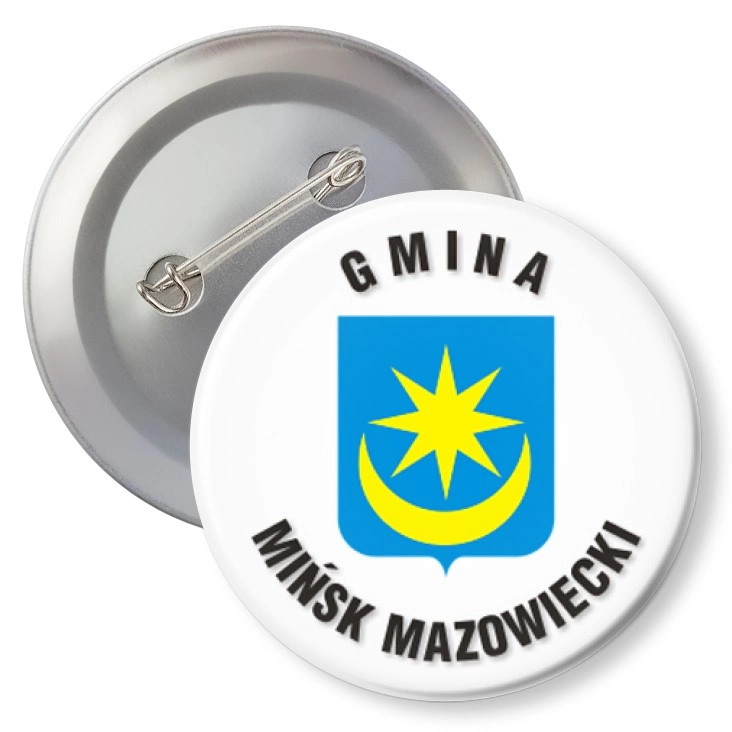 przypinka z agrafką Gmina Mińsk Mazowiecki