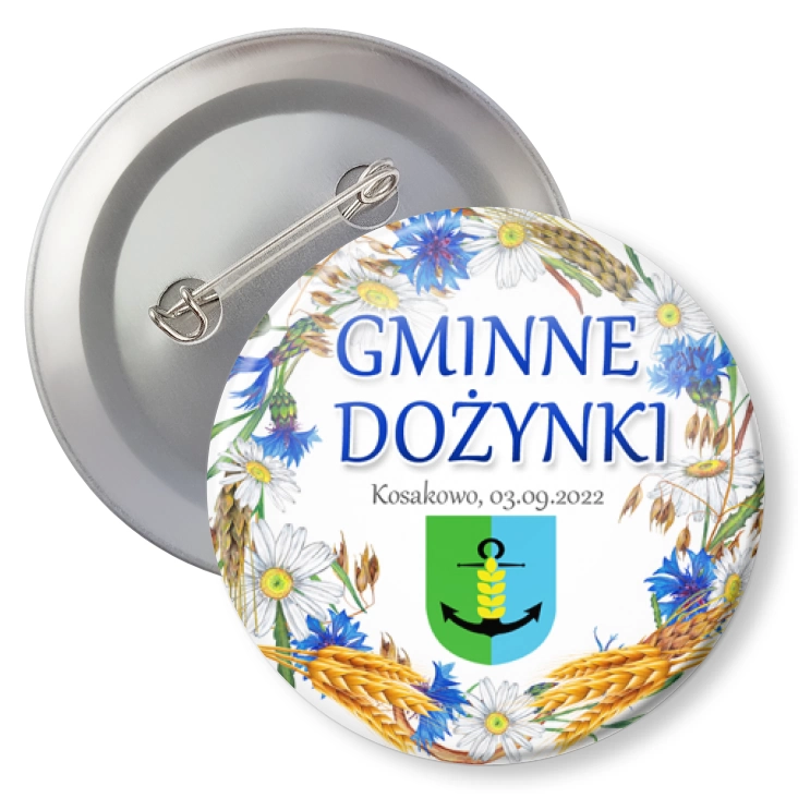 przypinka agrafka Gminne Dożynki Kosakowo 2022