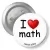 Przypinka z agrafką I love math