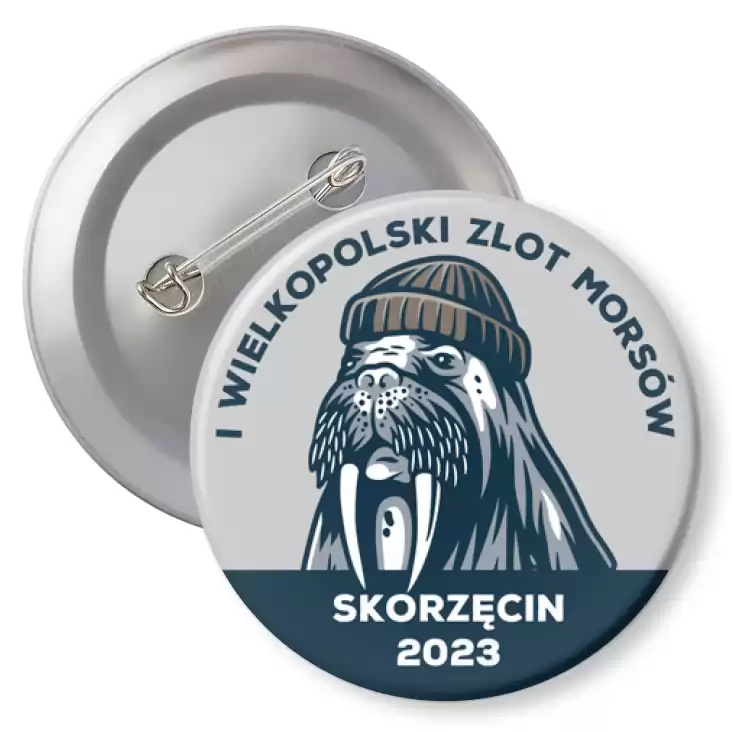 przypinka z agrafką I Wielkopolski Zlot Morsów Skorzęcin 2023