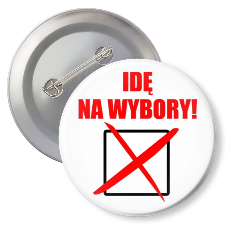 przypinka z agrafką Idę na wybory rubryka