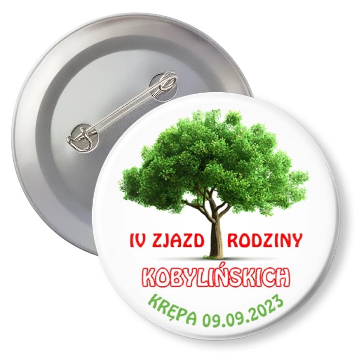 przypinka agrafka IV Zjazd Rodziny Kobylińskich