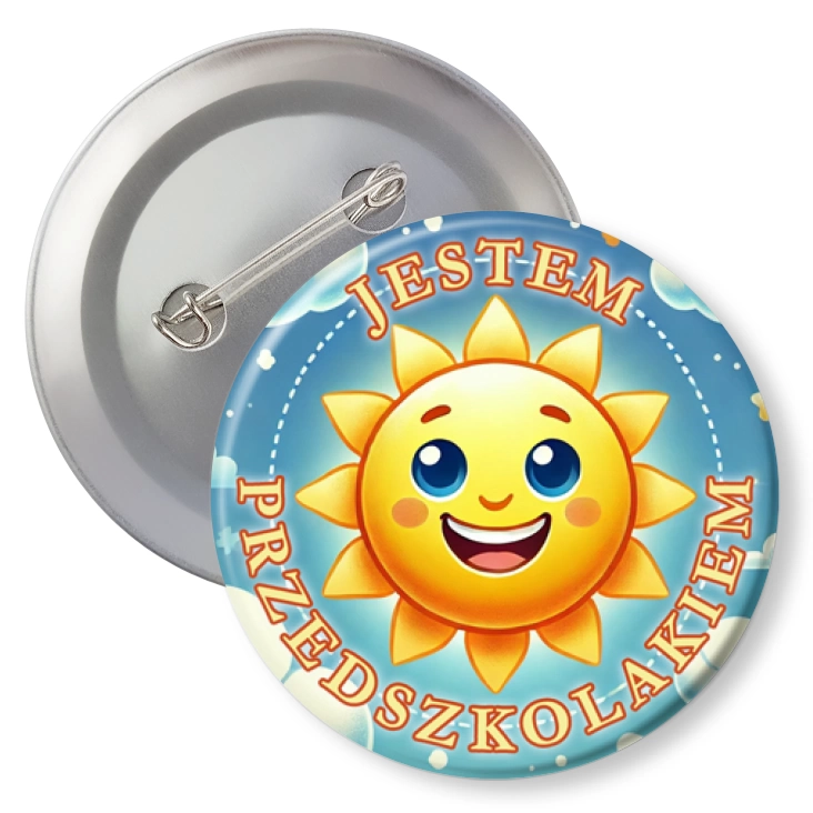 przypinkaJestem przedszkolakiem słoneczko