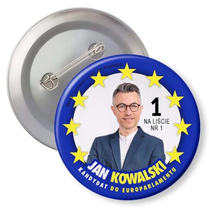 przypinkaKandydat w wyborach do Europarlamentu