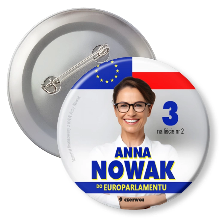 przypinkaKandydatka do Europarlamentu