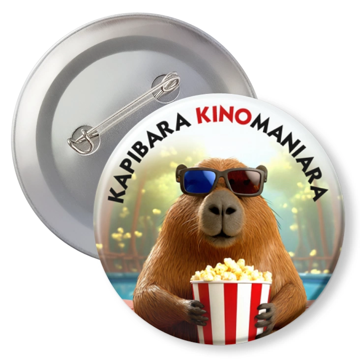 przypinkaKapibara kinomaniara