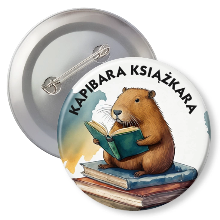przypinkaKapibara książkara