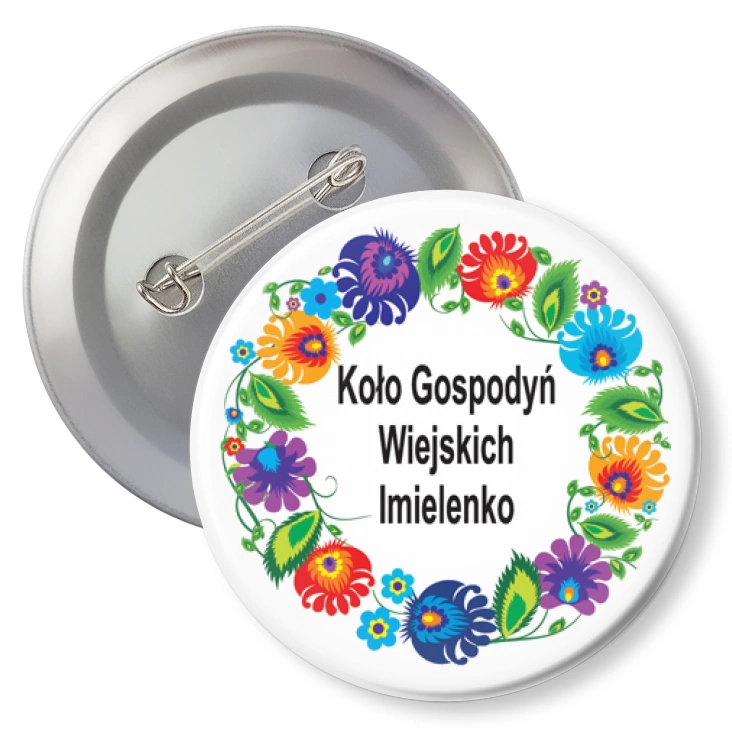 przypinka z agrafką KGW Imielenko
