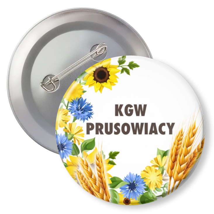 przypinka z agrafką KGW Prusowiacy