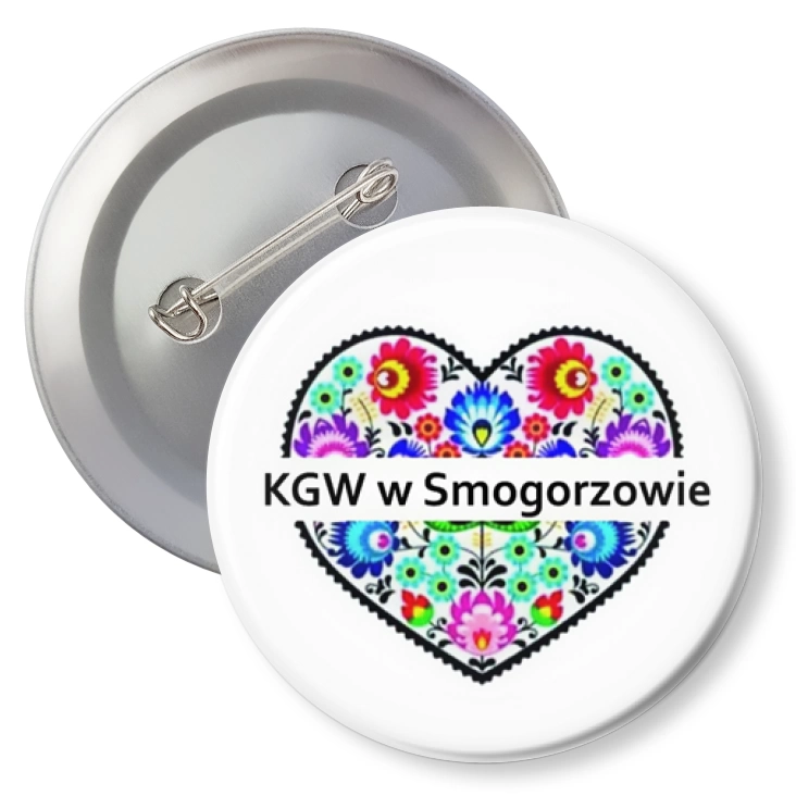 przypinka z agrafką KGW Smogorzowo