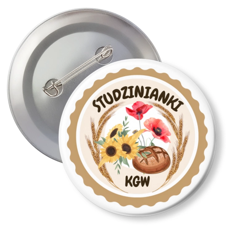 przypinka z agrafką KGW Studzinianki