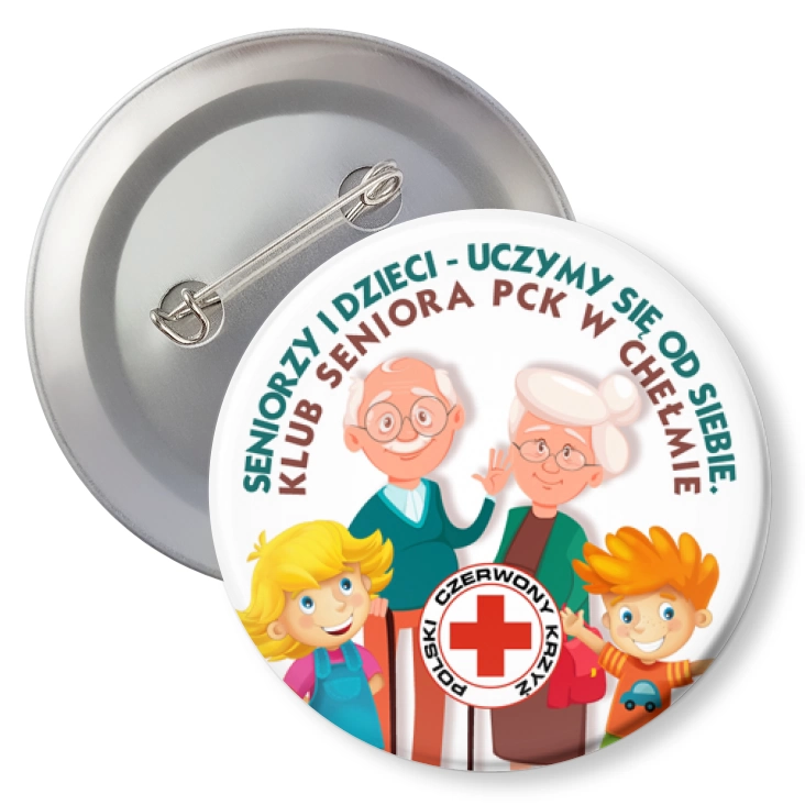 przypinka agrafka Klub Seniora PCK w Chełmie