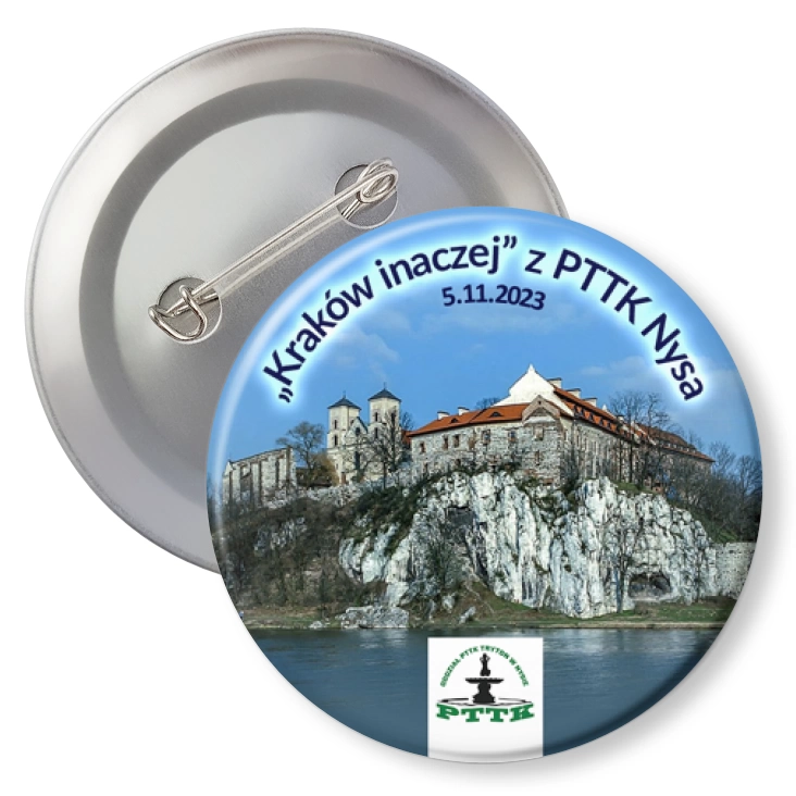 przypinka agrafka Kraków inaczej z PTTK Nysa