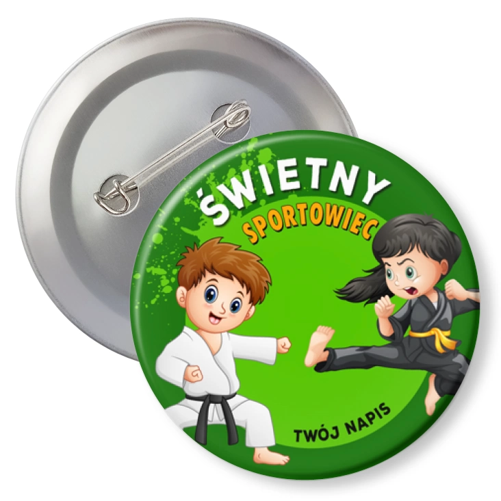 przypinkaKung Fu Świetny sportowiec