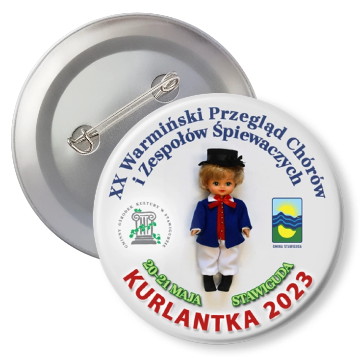 przypinka z agrafką Kurlantka 2023