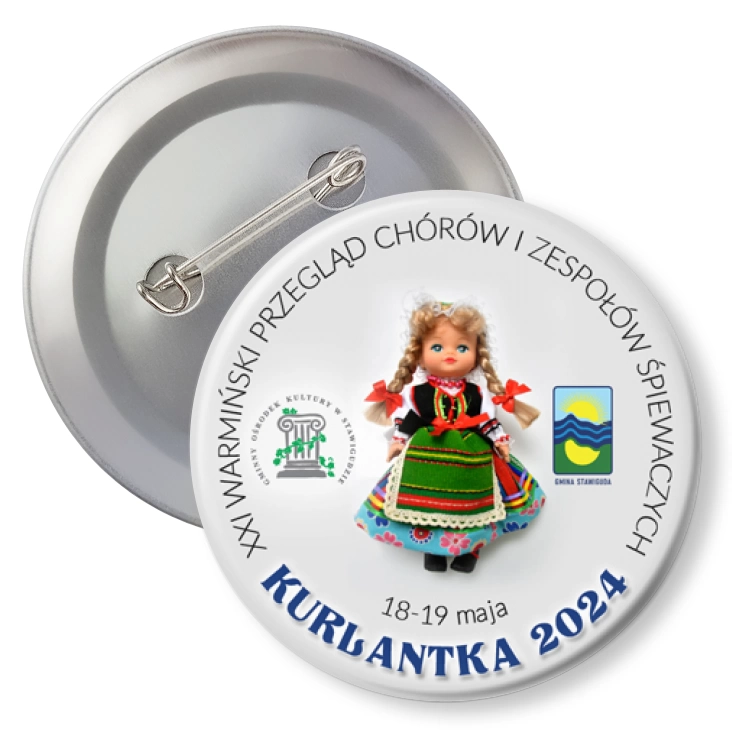 przypinka z agrafką Kurlantka 2024