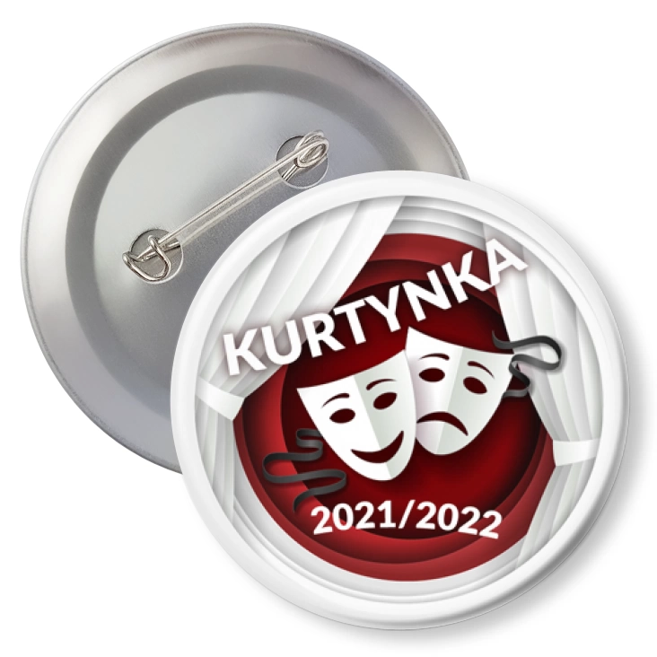 przypinka z agrafką Kurtynka 2021-2022