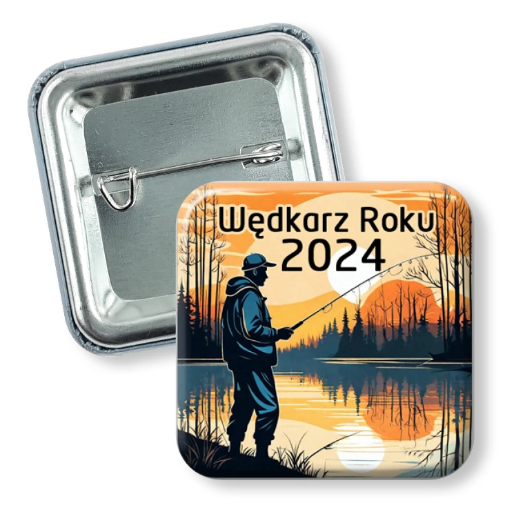 przypinka kwadratWędkarz roku