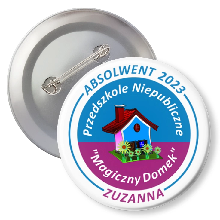 przypinka agrafka Magiczny Domek Absolwent Przedszkola