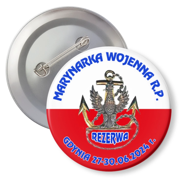 przypinka agrafka Marynarka Wojenna RP Gdynia 2024