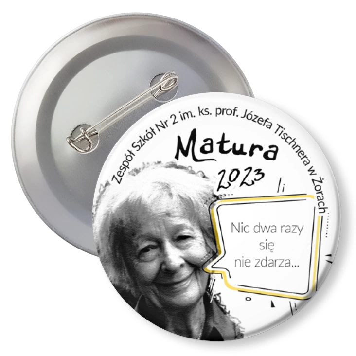 przypinka agrafka Matura Liceum w Żorach