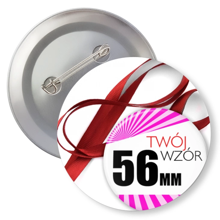 przypinkaMedal 56mm Twój wzór