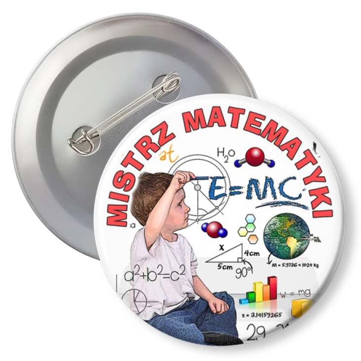 przypinkaMistrz matematyki z cyrklem