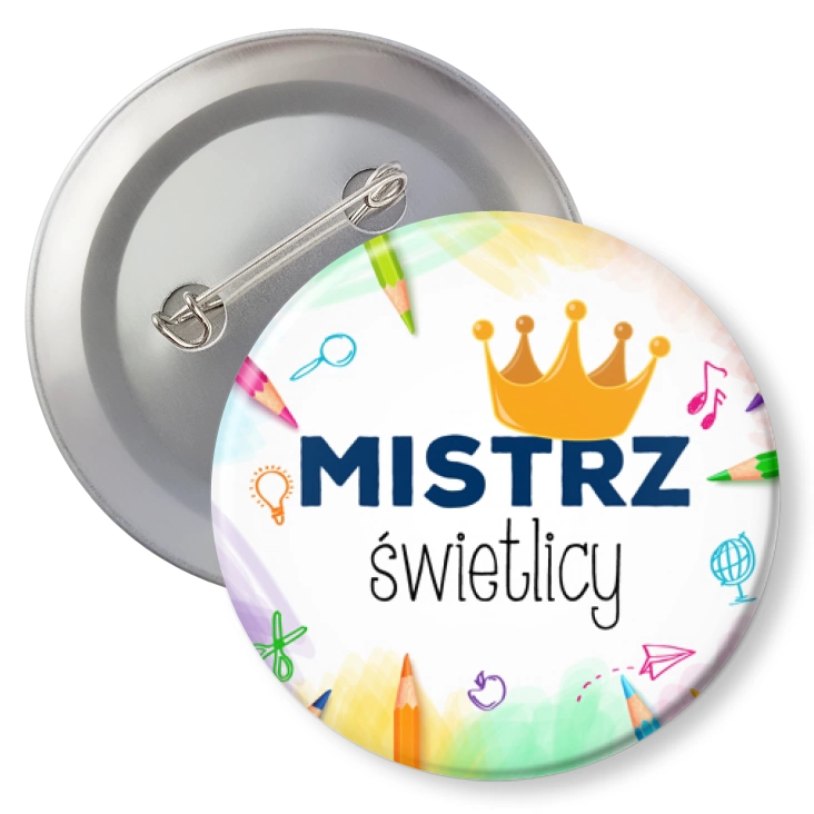 przypinka z agrafką Mistrz świetlicy