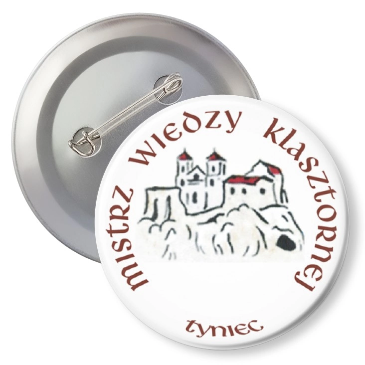 przypinka z agrafką Mistrz Wiedzy Klasztornej