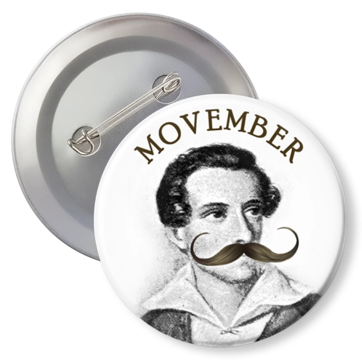przypinkaMovember Juliusz Słowacki