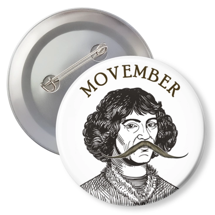 przypinkaMovember Mikołaj Kopernik