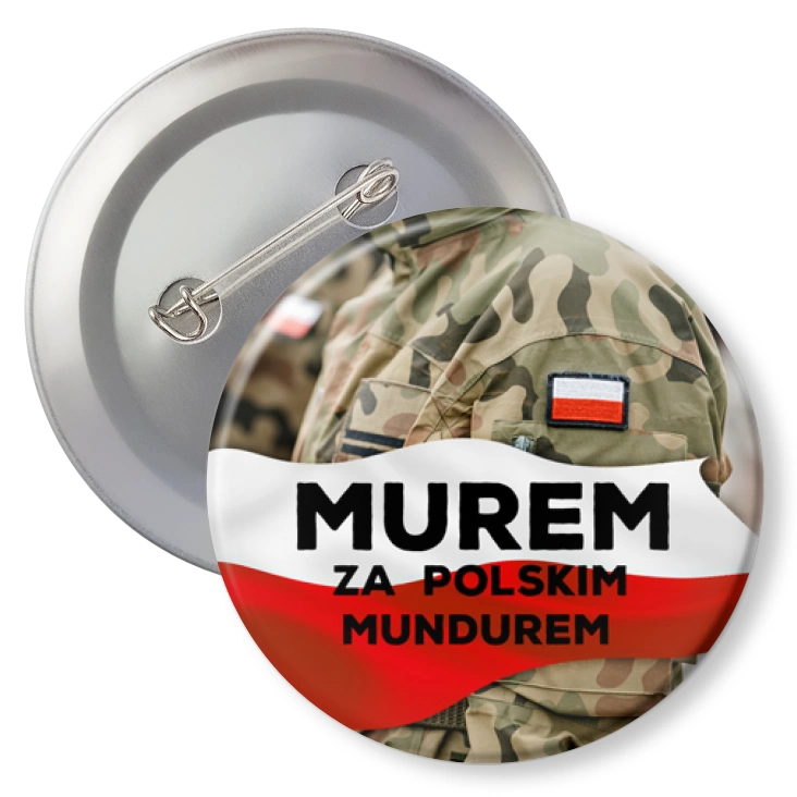 przypinkaMurem za polskim mundurem