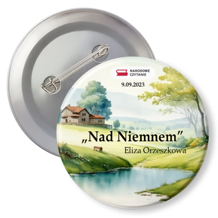 przypinkaNarodowe Czytanie Nad Niemnem Elizy Orzeszkowej