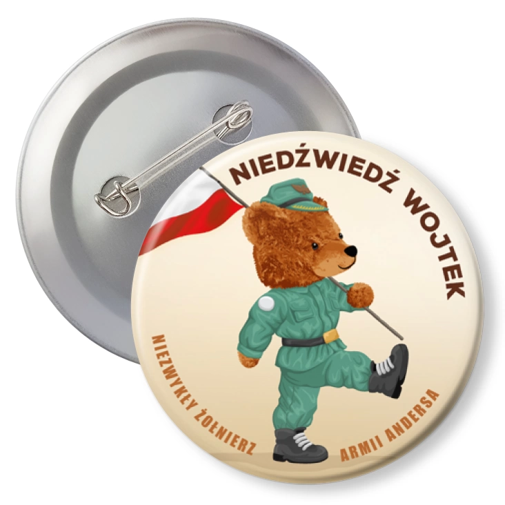 przypinkaNiedźwiedź Wojtek