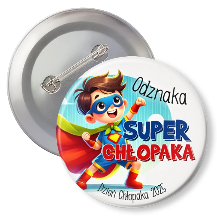 przypinkaOdznaka na Dzień Chłopaka superbohater