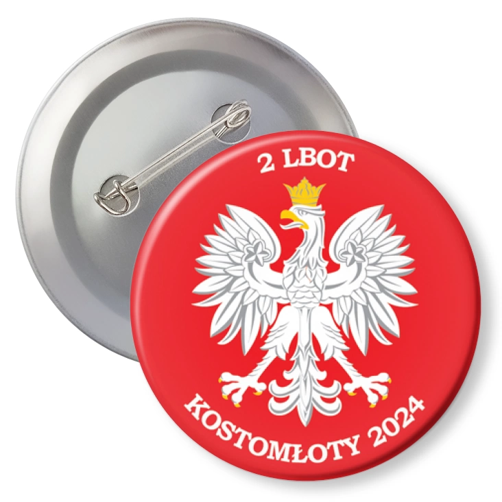 przypinka z agrafką Orzeł Kostomłoty 2024
