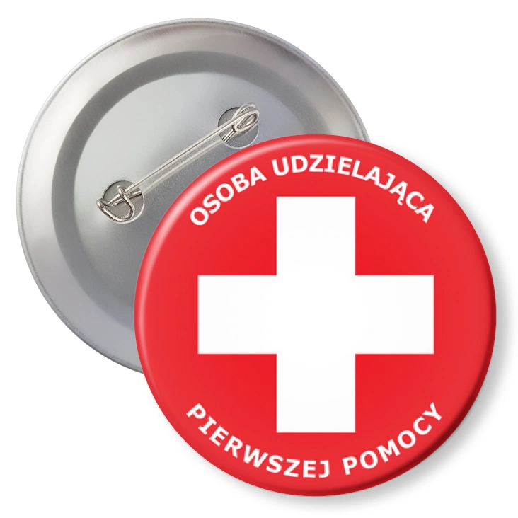 przypinkaOsoba udzielająca pierwszej pomocy