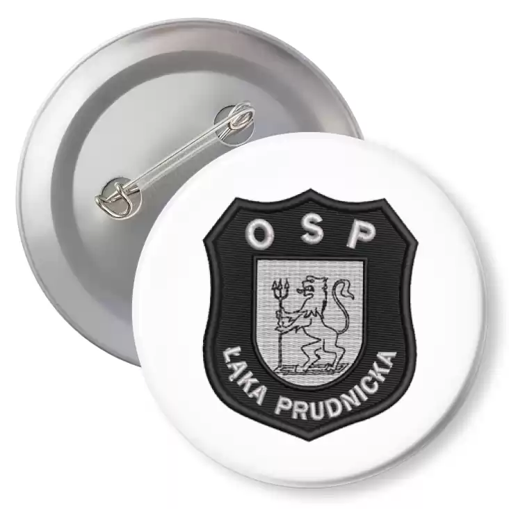 przypinka z agrafką OSP Łąka Prudnicka