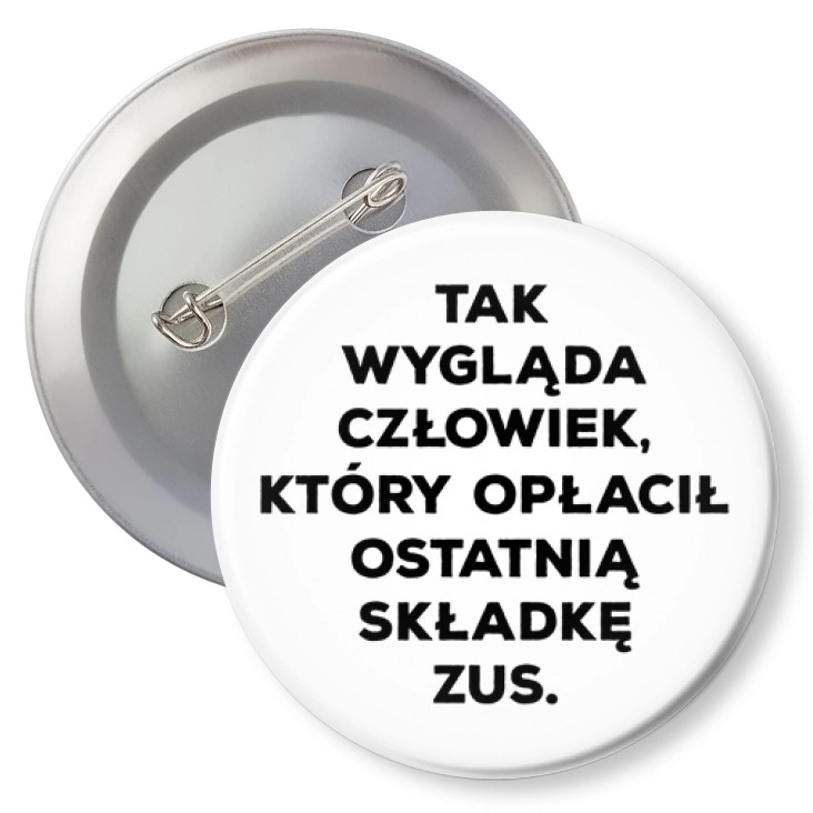 przypinkaOstatnia składka ZUS