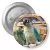 Przypinka z agrafką Papugarnia Suwałki seledynowy ptak