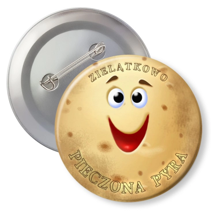 przypinka agrafka Pieczona Pyra Zielątkowo