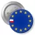 Przypinka z agrafką Polska jako gwiazdka Unii Europejskiej