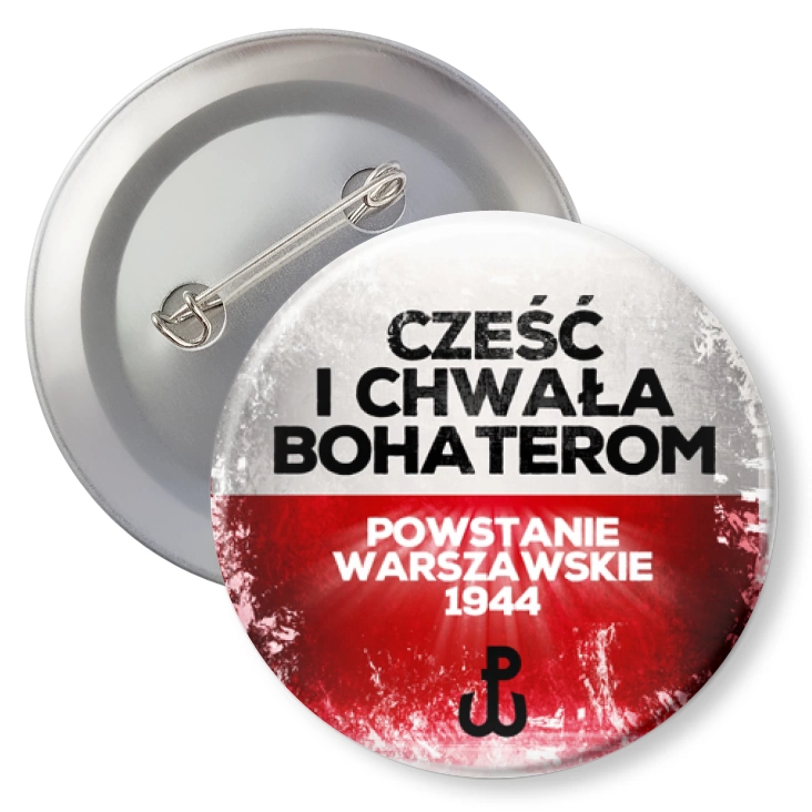 przypinkaPowstanie Warszawskie Cześć i Chwała Bohaterom