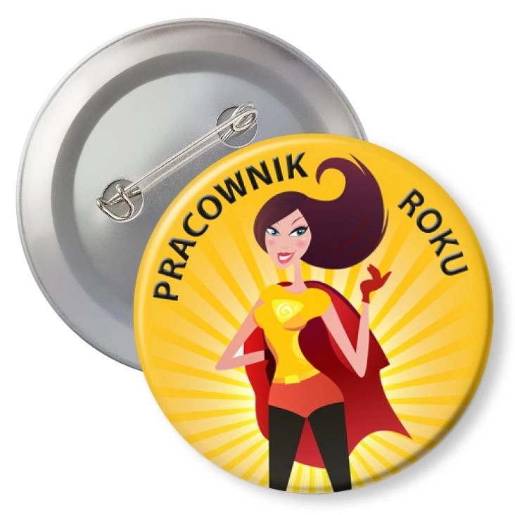 przypinkaPracownik roku superwoman