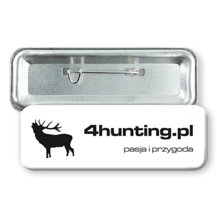 przypinka prostokąt agrafka 4hunting