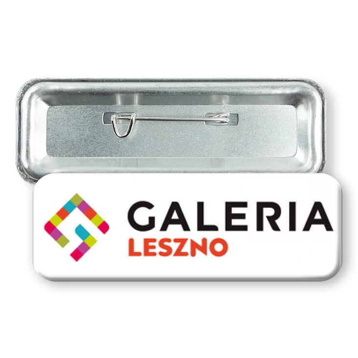 przypinka prostokąt agrafka Galeria Leszno