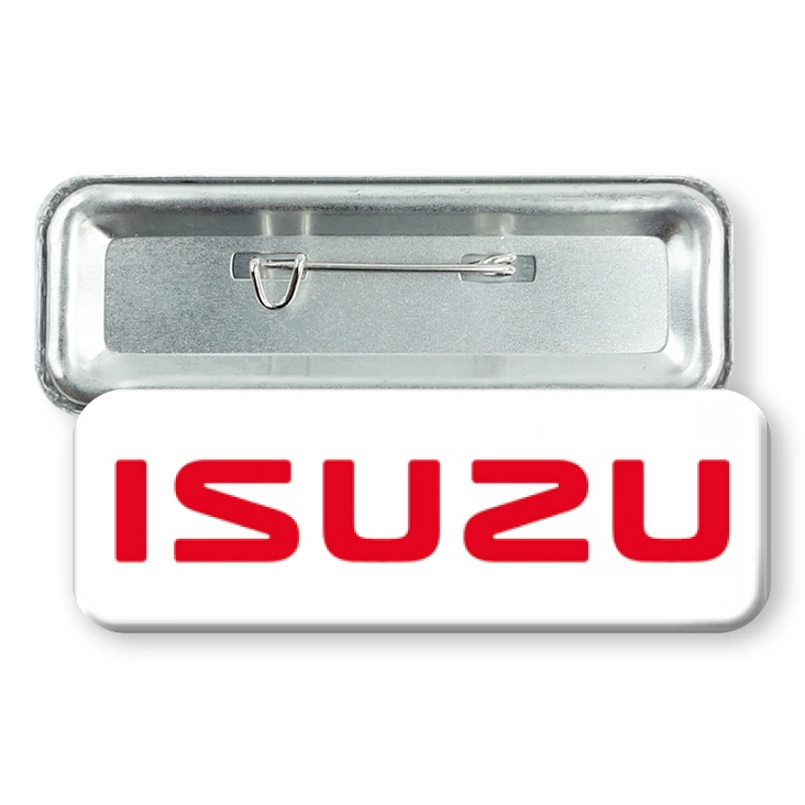 przypinka prostokąt agrafka Isuzu