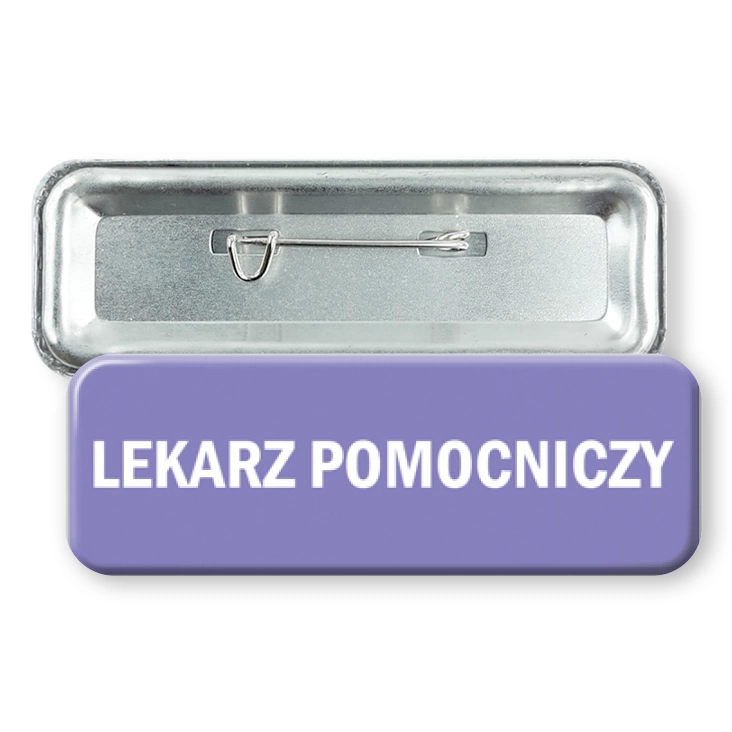 przypinka prostokątLekarz pomocniczy